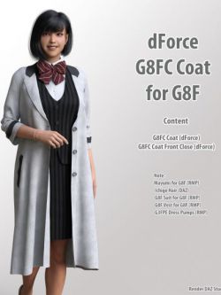 136250 服装  dForce G8FC Coat for G8F