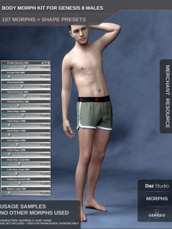 53363 身体变形 Body Morph Kit for Genesis 8 Male