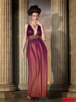 117821 服装 礼服 Drusilla Dress for Genesis 3 Female by KarenGrant (