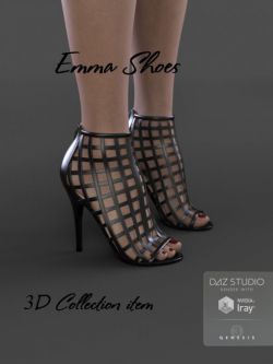 36277 鞋类  Emma Shoes for Genesis 3 Female(s)