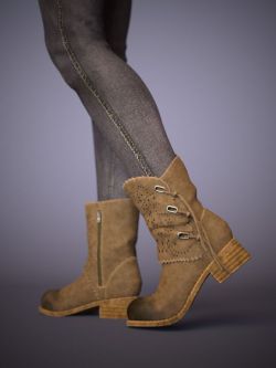 47729 靴子和牛仔裤 Bambino Range Boots and Jeans for Genesis 8 Female