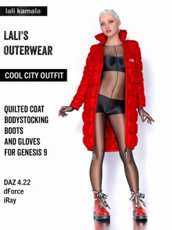 服装  Lali's Cool City Outfit for Genesis 9