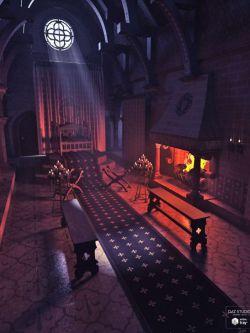 34521 场景 中世纪的王座 Medieval Throne Chamber