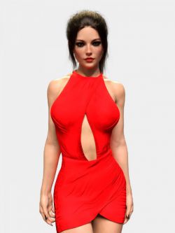 58079 服装 性感连衣裙 X-Fashion Flirty Dress for Genesis 8 Female(s)