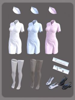 68167 服装 护士制服 dForce Nurse Uniform for Genesis 8 Female(s)