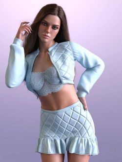 87264 服装 My Little Leather Outfit for Genesis 8 and 8.1 Females