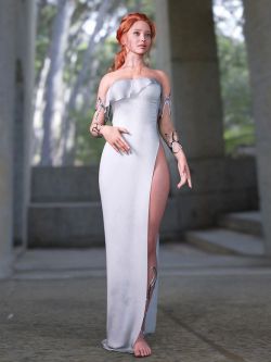 93476 服装 连衣裙 dForce Temporal Dress for Genesis 9