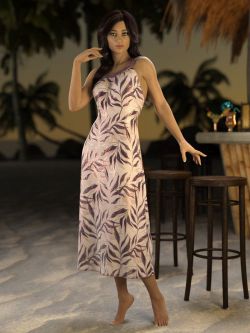 83227 沙滩裙 Beach Dress Deluxe for Genesis 8 and 8.1 Females