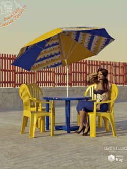 34297 海滩咖啡馆户外家具 Beach Cafe Outdoor Furniture