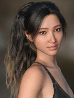 89540 头发 Xiu Lin Hair for Genesis 9