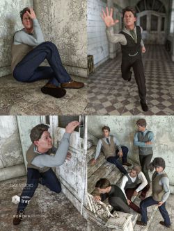 63003 姿态 West Park Lobby Poses for Genesis 8 Male