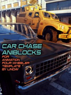 41541 动画 汽车追逐 Car Chase aniBlocks for Animation Four Wheeler Temp