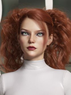 67293 头发 Surrounding Curls Hair for Genesis 3 and 8 Female(s)