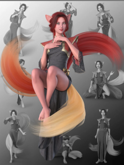 81813 姿态 Foxfire Poses for Kiko 8.1 and Genesis 8.1 Females