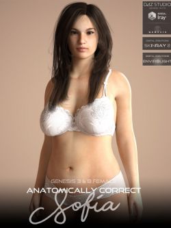 人物 Anatomically Correct Sofia for Genesis 3 and Genesis 8 Female