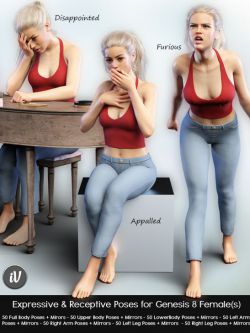 68985 姿态 容忍 iV Expressive & Receptive Poses For Genesis 8 Female(s)