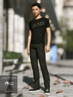 33761 人物 服装 男 Slacker Outfit for Genesis 3 Male(s)