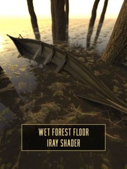 83302 场景 Wet Forest Floor Iray Shader