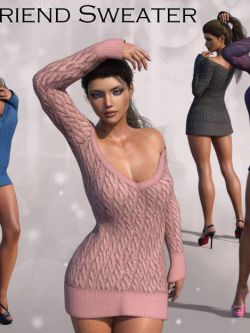 115164 服装 毛衣 Boyfriend Sweater for Genesis 3 Female