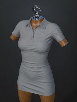 93782 服装 dForce SU Shirt Dress for Genesis 9, 8.1, and 8 Female