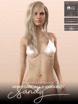 人物 Correct: Sandy for Genesis 3 and Genesis 8 Female