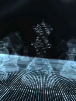 87831 道具 科幻全息国际象棋套装 Sci-Fi Holographic Chess Set