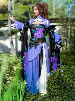 87839 服装 中国汉服 dForce Chinese Hanfu Outfit for Genesis 8 and 8.1 F...