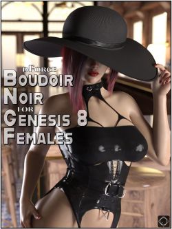 140967 服装 情趣 dForce Boudoir Noir for Genesis 8 Females