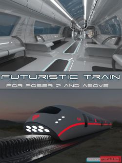 123692 道具 科幻火车 AJ Futuristic Train