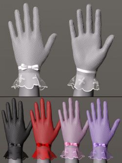 84635 服装 蕾丝手套 CNB Lace Gloves for Genesis 8 and 8.1 Females