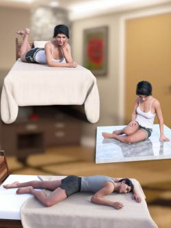 83592  姿态 Lying and Resting Poses for Genesis 8.1