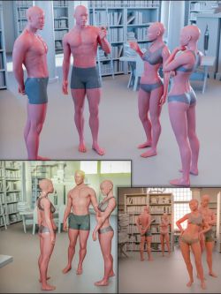 87507 姿态 Standing Conversation Poses 2 for Genesis 8 and 8.1