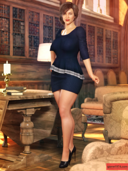 81024 服装 休闲dForce Business Afternoon Outfit for Genesis 8 and 8.1 Fem...