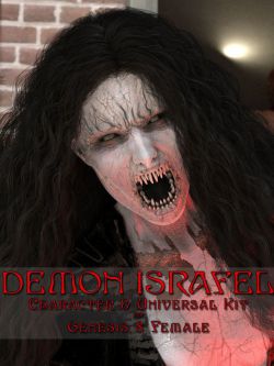 139285 人物 恶魔 Demon Israfel Character & Universal Kit for Genesis 8 Fe...