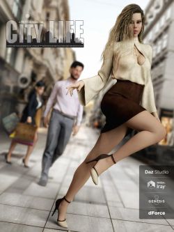 83558 服装 都市丽人 City Life Outfit for Genesis 8 and 8.1 Females