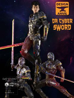 34657 服装 科幻剑士 DA Cyber Sword and Poses for Genesis 3 Male(s)