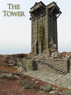 47617 小场景 石阶和石塔 The Powerage Tower