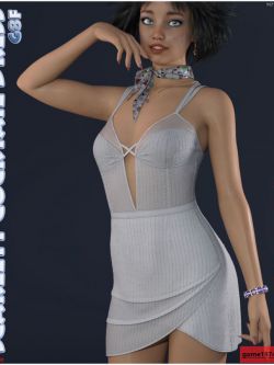 143560 服装 性感 dForce Scarlett Cocktail Dress for Genesis 8 Females