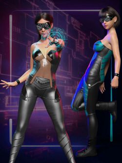 84051 服装 科幻 Meta Suit for Genesis 8 and 8.1 Females