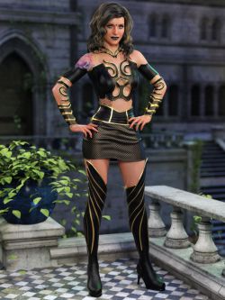 85707 服装 Keeper of the Feathers Outfit Bundle for Genesis 8 and 8.1 Females