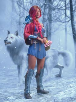 86438 服装 dForce Aurola Warrior Wolf Outfit for Genesis 8 and 8.1 Females