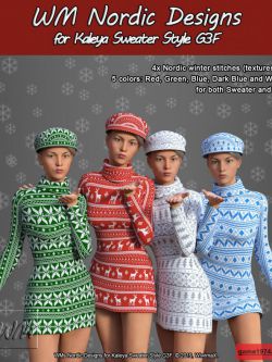 135052 服装纹理 WMs Nordic Designs for Kaleya Sweater Style G3F