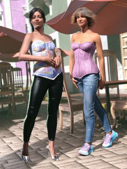 91360 服装 Skinny Jeans Outfit for Genesis 9