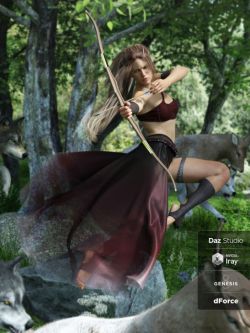 55549 服装  幻想 dForce Artemis Outfit for Genesis 8 Female