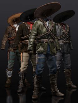 83304 服装 纹理 Guerrillero Outfit Textures