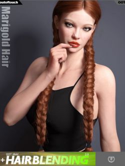 48295 头发 Marigold Hair for Genesis 3 and Genesis 8 Female