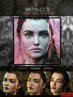 81495 灯光 水波效果 Metallic Gel Portrait Lighting for Iray