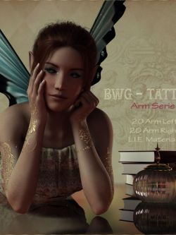 137065 变形 纹身手臂系列 BWG - Tattoos, Arm Serie for G3-G8 - DAZ Studio