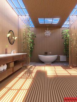 55905 场景 花式日本浴室 Fancy Japanese Bath