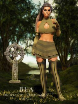 154502 服装 性感 dForce Bea Outfit for Genesis 8 & 8.1 Females